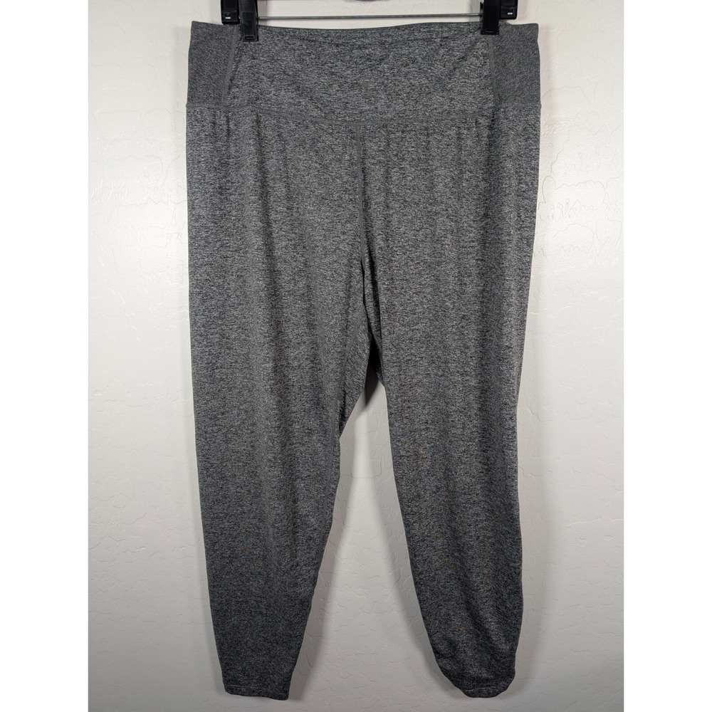 Athleta Pants Women's Large Barre Cinch Gray Leggings‎ Yoga Soft Stretch 353507